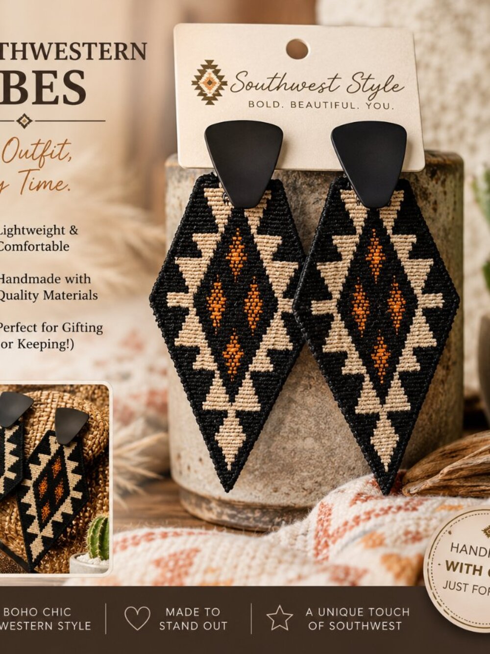 Southwestern Woven Earrings